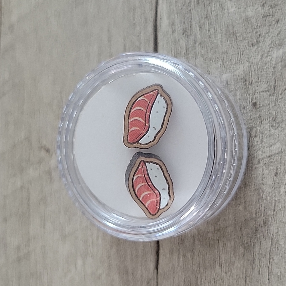 Sushi earrings